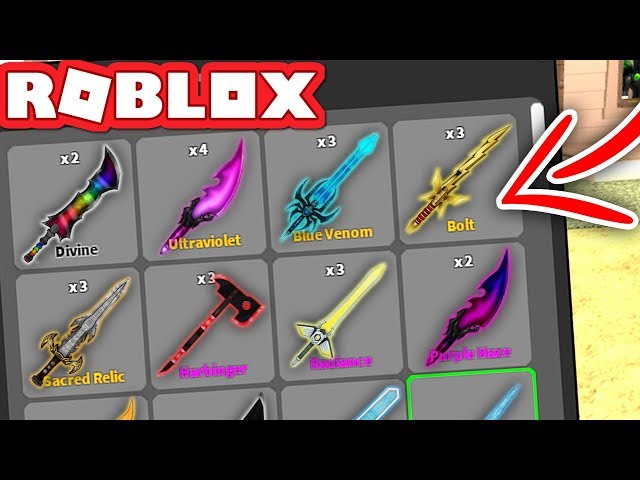 I Have Every Rare Knife In Roblox Murder Mystery X Crazy Youtube - the modded version of mmx roblox youtube