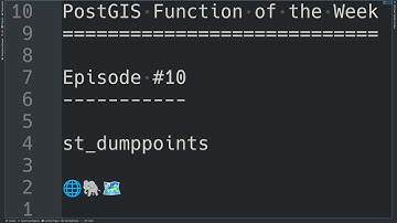 PostGIS Function of the Week | Episode #10 | st_dumppoints