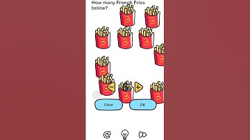 🧠🎮Brain Out Challenge Gaming | How many French Fries below🍟? | LEVEL 51 #brainout #solution #games