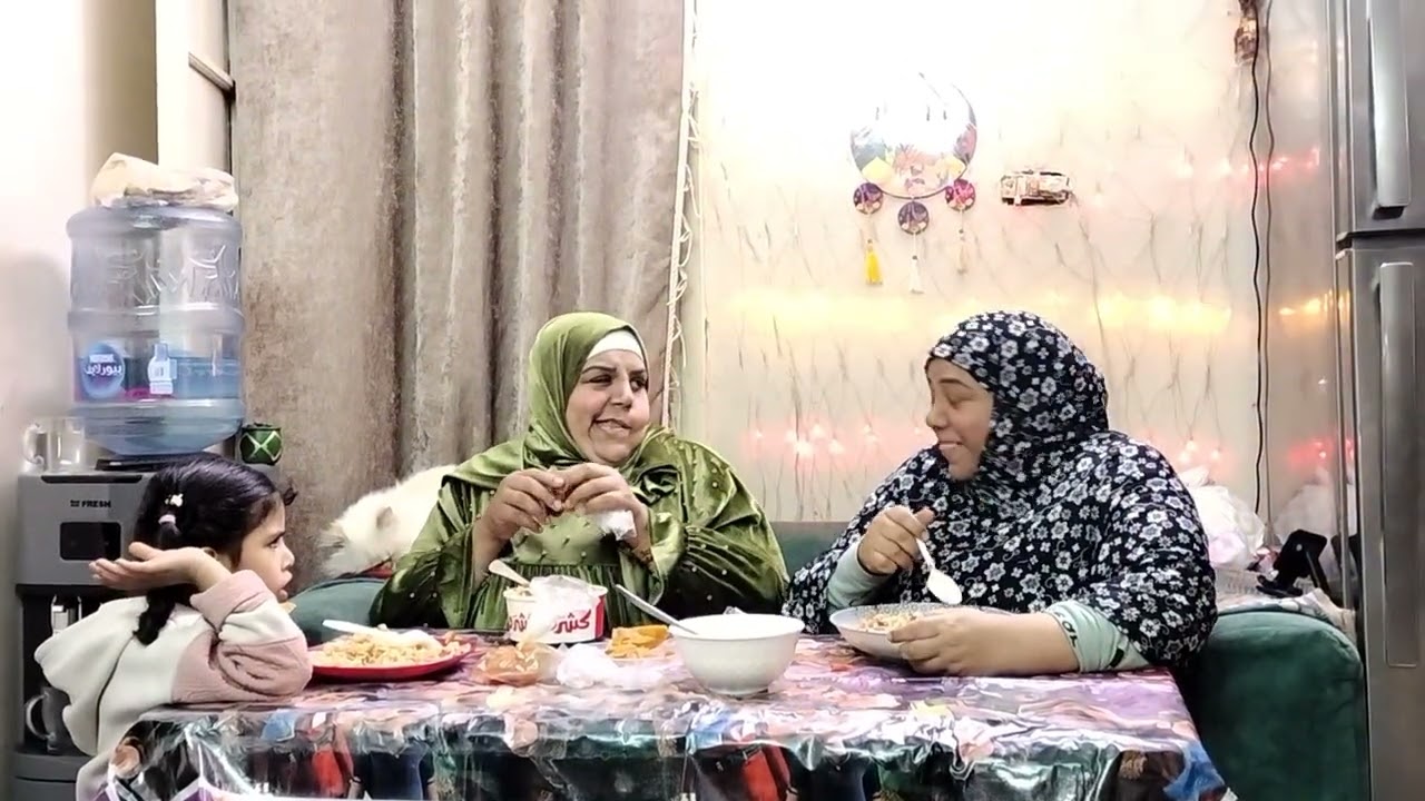 اخيرا دودو عزمتنا علي السحور وياريتها ما عزمتني وانا مبتعلمش👌🏻👌🏻🥹