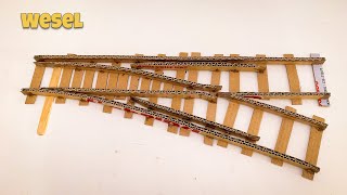 How to make Railway Track Changer with Cardboard | Railway Crossing