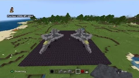 Minecraft Tutorial: F-22 Raptor (accurate scale)