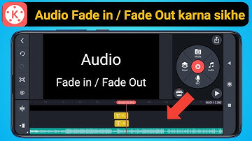 How to make Audio Fade in & Fade out  in Kinemaster app