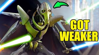 Why Grievous Got WAY Weaker Over Time - Star Wars Explained