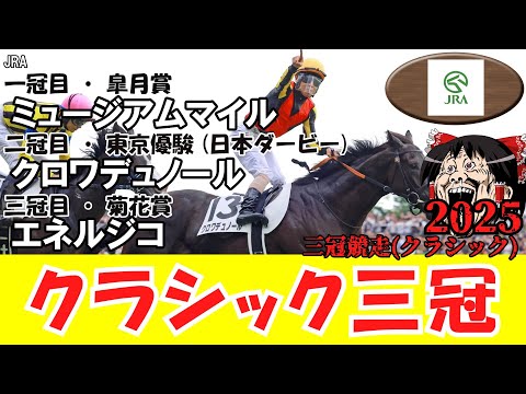 競馬まとめ 2025】 クラシック三冠 （皐月賞・東京優駿 (日本ダービー