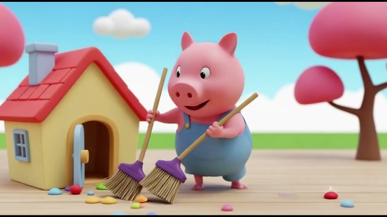 Five Little Piggies On A Fun Day 🐷