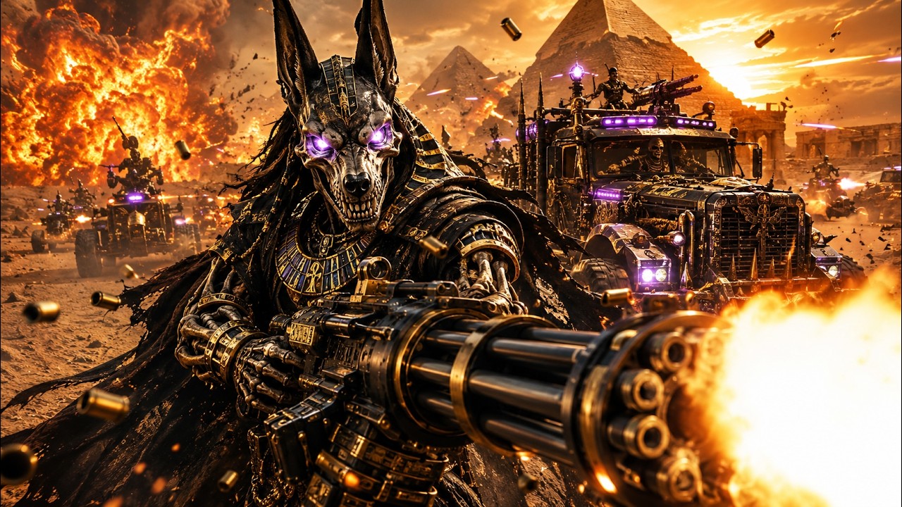 Dark Egyptian Industrial Metal – MASSACRE AT THE PYRAMIDS | Apocalyptic Anubis War Anthem
