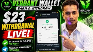 Verdant Wallet Complete Guide | $23 Instant Withdrawal Proof | Telegram Earning App Umair Technical  screenshot 5