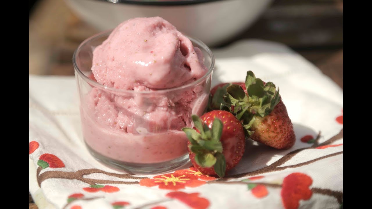 cocina saludable cursos bogota Helado de fresa - Recetas de helado - Recetas de postres fáciles