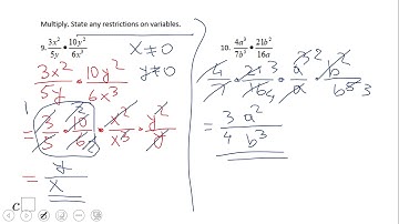 Multiplying Rational Expressions: Monomials