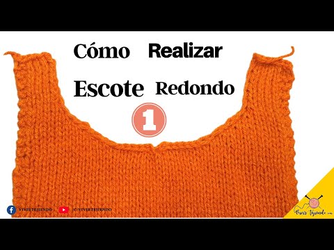 💡 Technique how to perform Round Neckline 1 ✅ Learn to Knit Quickly and Easily