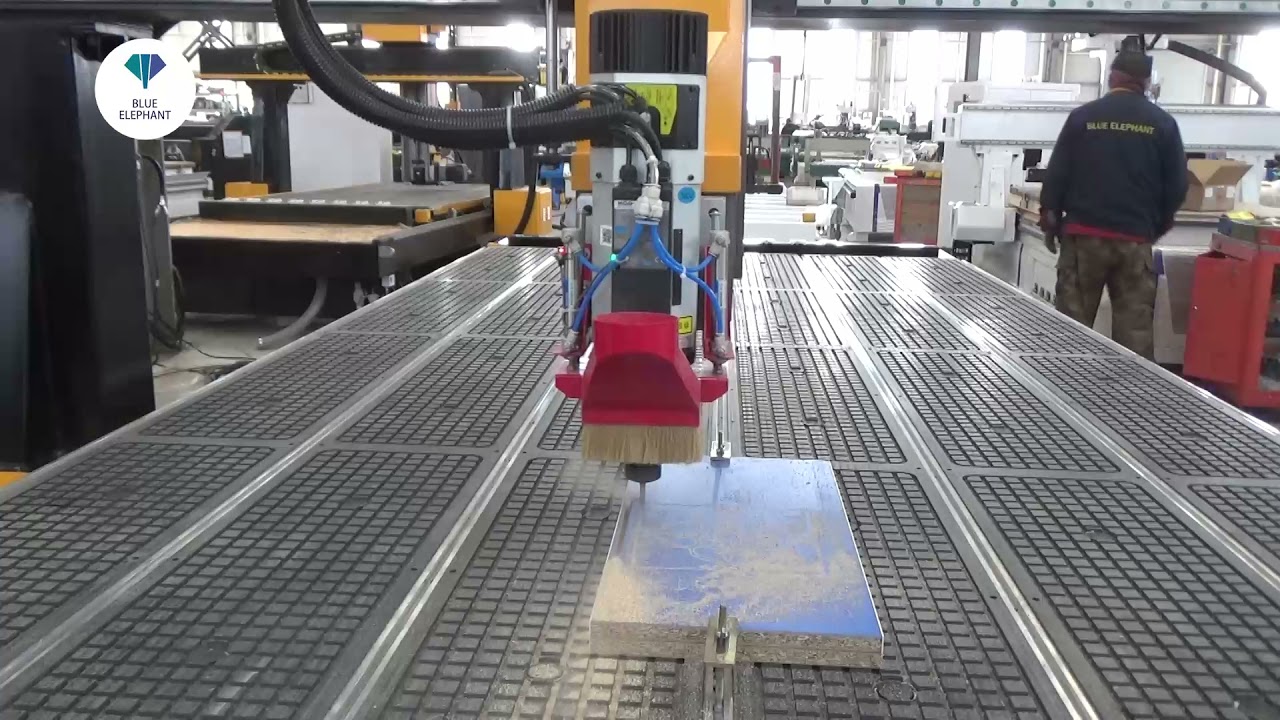 ELECNC 2141 4 axis machine with EOT 3 working video