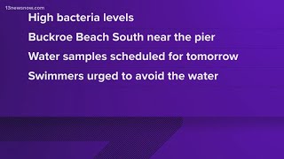 Swim advisory for Buckroe Beach