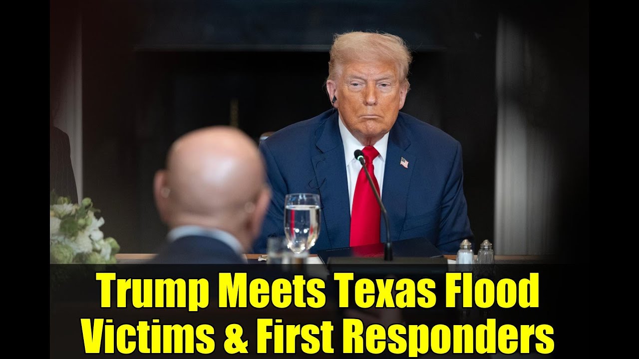 Trump Meets Texas Flood Victims & First Responders | White House Response