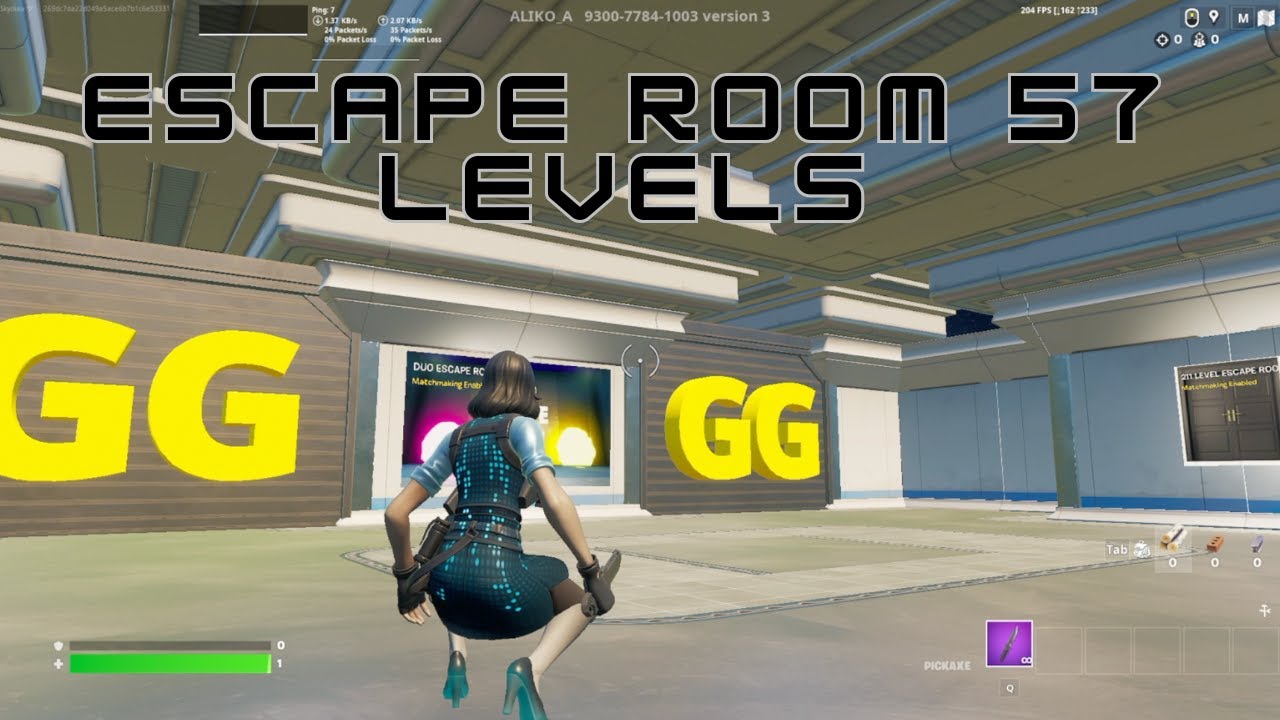 Fortnite Escape Room 57 Levels - By ALIKO_A