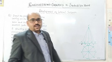 Development of lateral surface - video 5 - engineering graphics