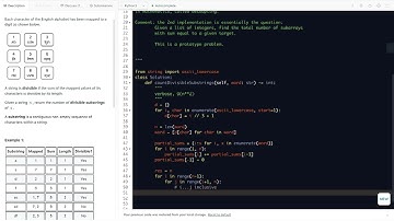 leetcode-2950 Number of Divisible Substrings - partial sum+decoupling+linear-time