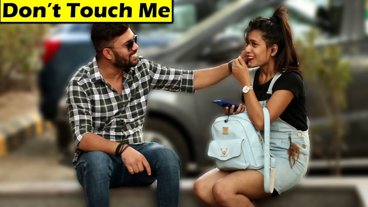 Pulling Cute Girls Cheeks Prank | Unglibaaz