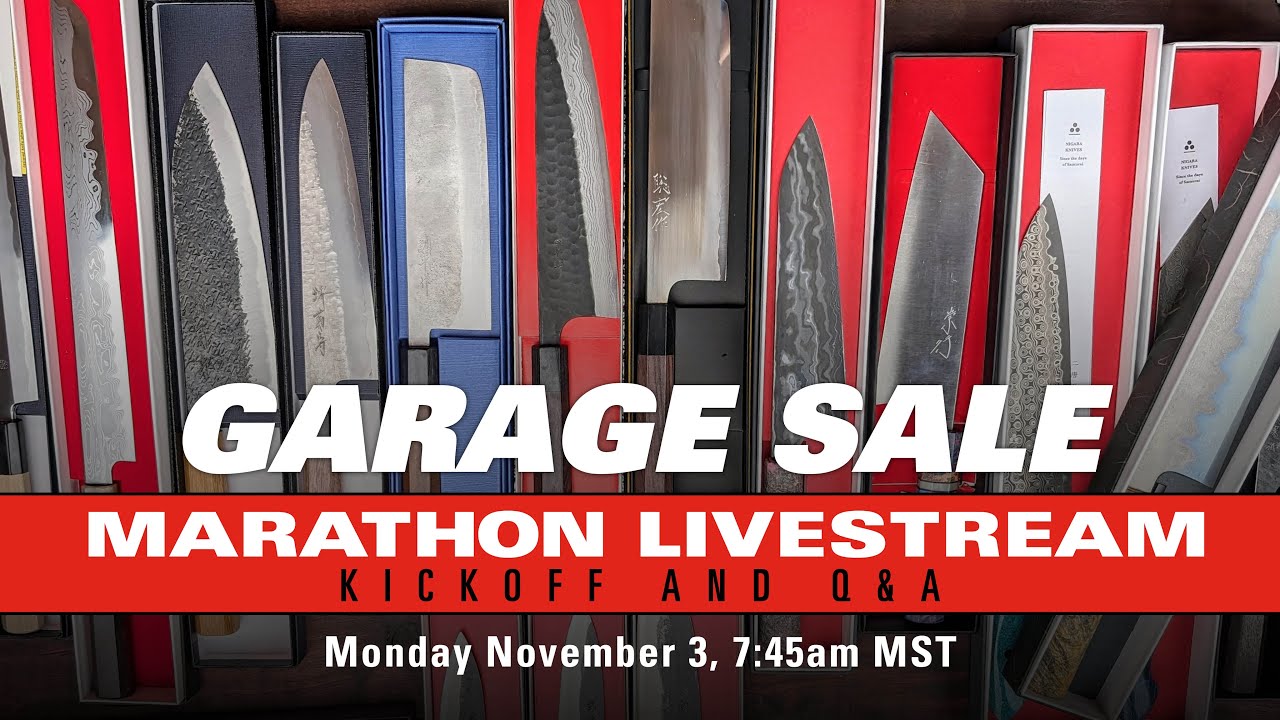 Knifewear Fall Garage Sale Kickoff MARATHON + Q&A Livestream