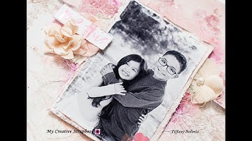 Mixed media layout | My Creative Scrapbook May kit