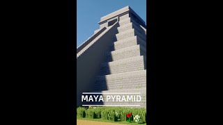 Easy Building - MAYA Pyramid - TIME LAPSE #Shorts