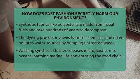 How Does Fast Fashion Secretly Harm Our Environment? - The Upcycle Lab