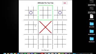 Ultimate Tic-Tac-Toe (Cuse Hacks 2022) screenshot 4