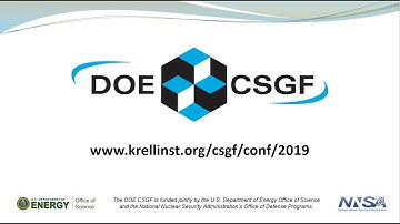 DOE CSGF 2019: DOE NNSA Welcome