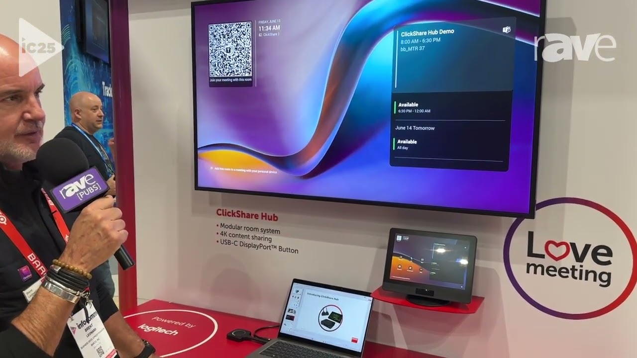 InfoComm 2025: Barco Adds ClickShare Hub Modular Videoconferencing Room System With Alt-Mode Button