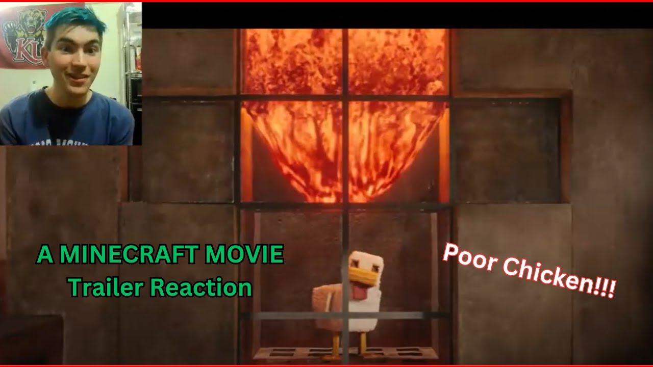 Reacting to A Minecraft Movie Official Trailer - YouTube