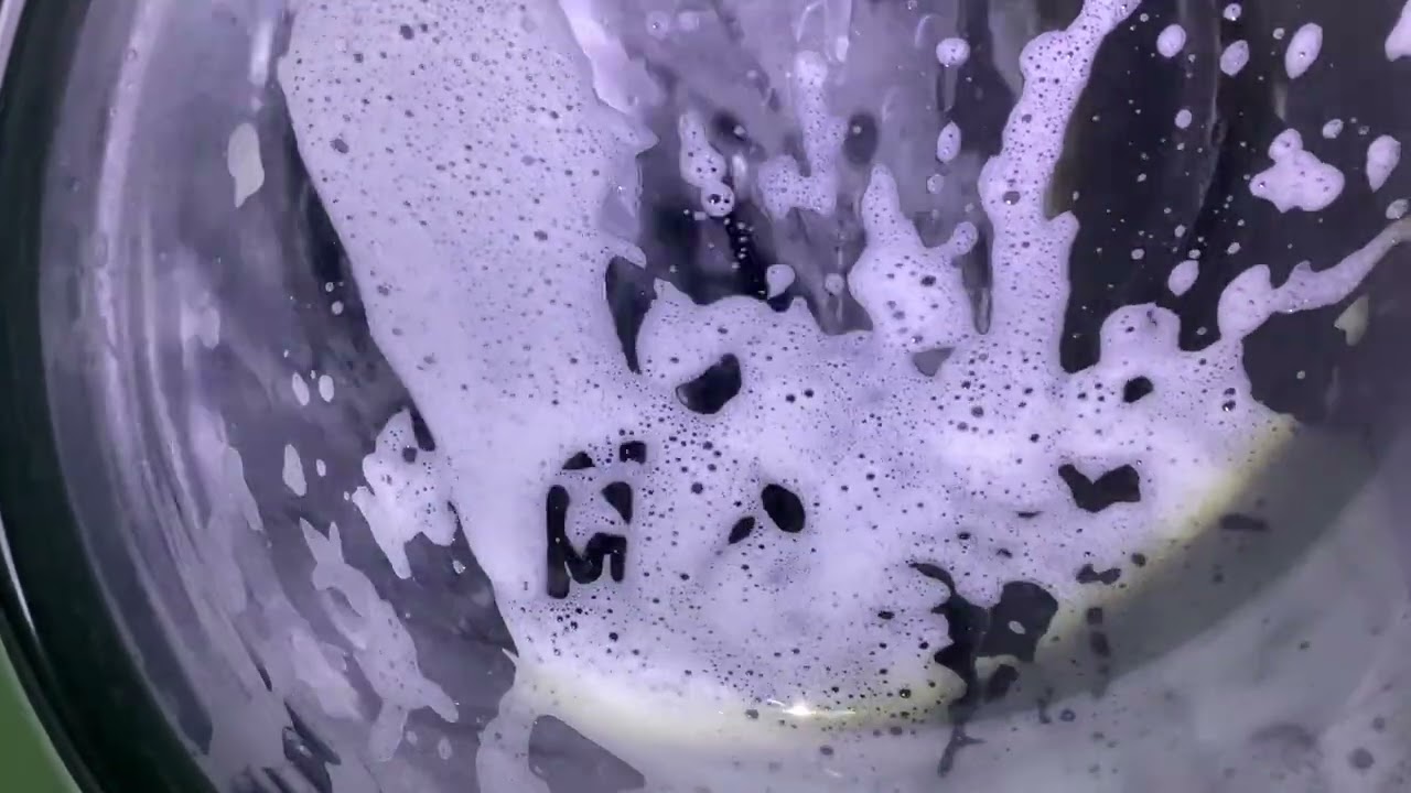 Sudsy wash cycle 
