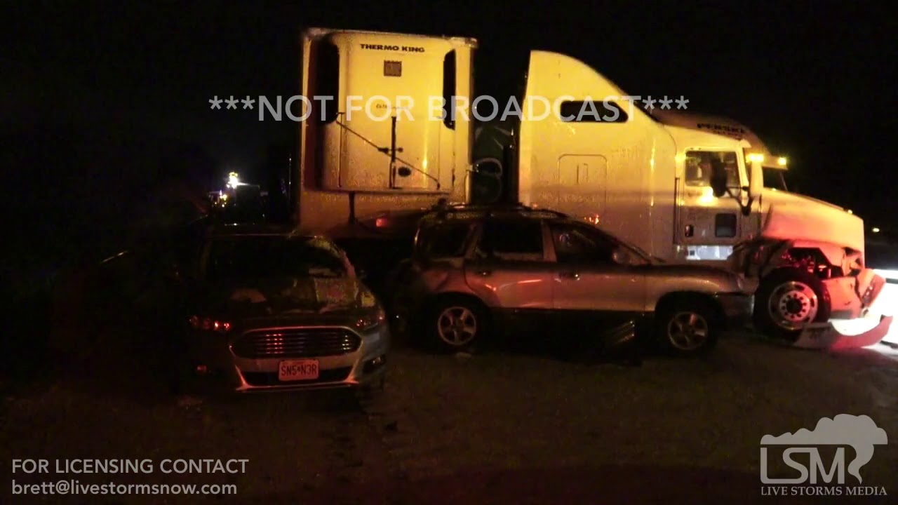 02042018 Marshfield, MO I44 50+ car pileup with SOT YouTube
