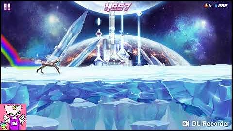 Playing RUA2 (Robot Unicorn Attack 2)