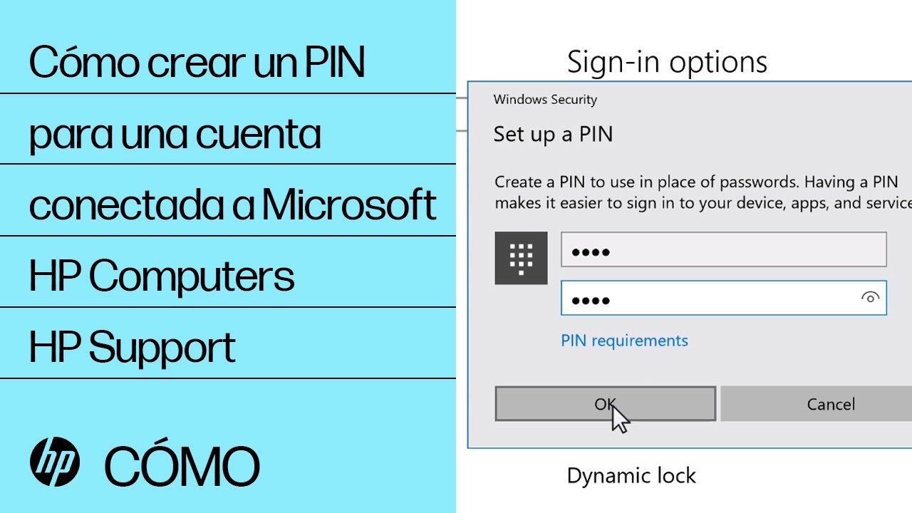 Cómo crear un PIN para una cuenta conectada a Microsoft o una cuenta de usuario local en Windows 10