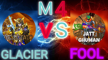 1v1 AGAINST『JATT』GHUMAN | CLAN LEADER | M4 GLACIER VS M4 FOOL FRIENDLY TDM NO HATE ❤️❤️
