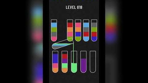 Water sort puzzle level 818