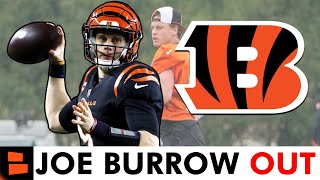 BREAKING: Joe Burrow Ruled Out vs. Patriots + Bengals Roster Moves & Injury Report
