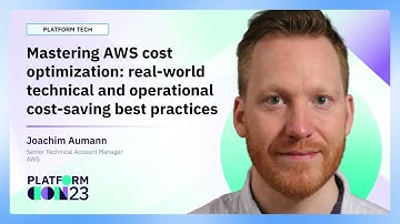Mastering AWS cost optimization: Real-world tech and operational best practices | PlatformCon 2023