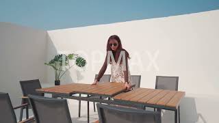 Topmax Outdoor Alum Extension Dining Set
