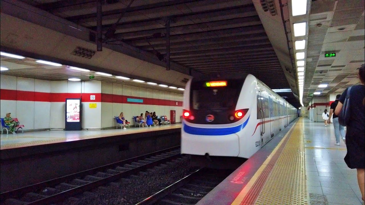 Поездка на пригородном поезде в Измире, Турция | Система пригородных поездов Измира