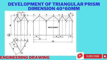 Development of  Triangular prism dimension 40*60mm