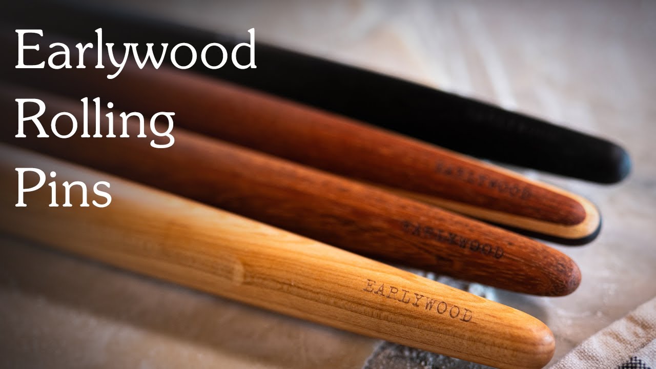 wooden french rolling pin - Earlywood