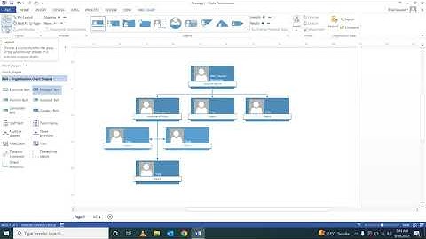 Manually Creating an Organizational Chart on MS Visio