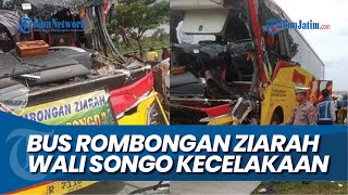 Download Lagu HAJAR PANTAT TRUK FUSO, Bus Rombongan Ziarah Wali Songo Asal Cilacap Kecelakaan di Tol Ngawi MP3