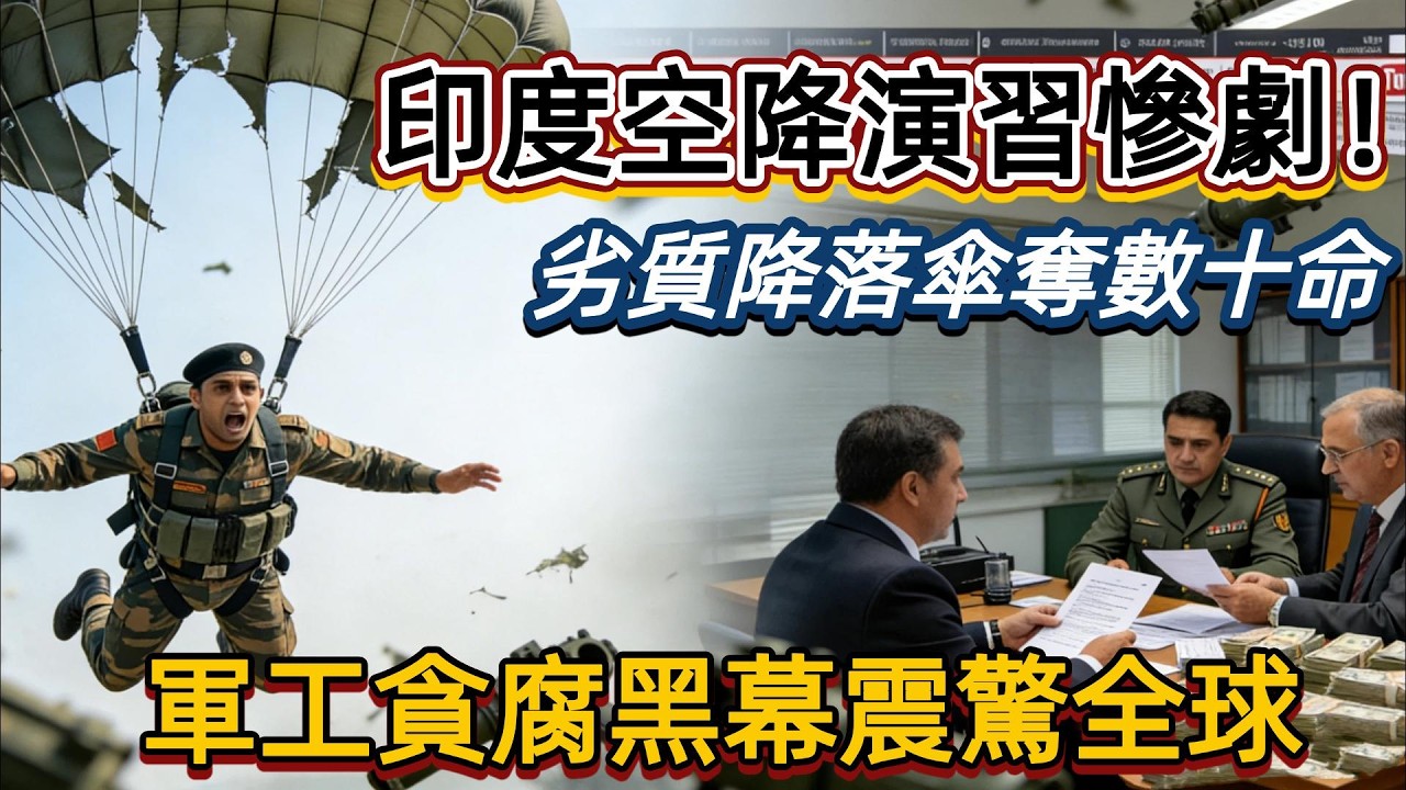 印度軍事強國夢是笑話？伞兵不敢跳傘，貪腐才是真實底色