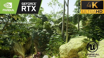 4K Photorealistic Rain Forest | Unreal Engine 5 Demo | RTX 3090 Next-Gen Ray tracing Graphics 2023