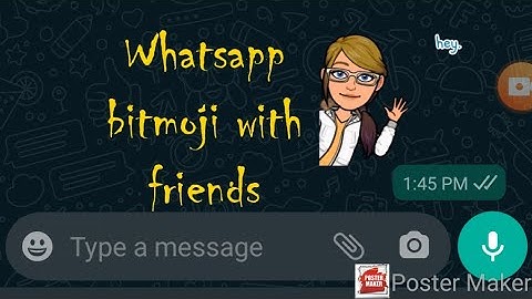 Whatsapp bitmoji | bitmoji sticker in Whatsapp keyboard full tutorial