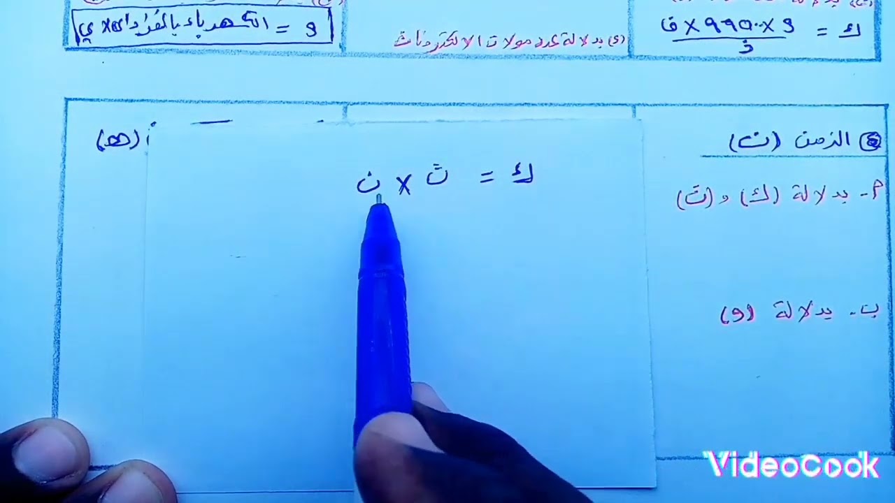 مُلخص العلاقات الرياضية لقوانين فراداي #كيمياء_الشهادة_السودانية