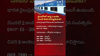 Secret Behind 5-Digit Train Coach Numbers | Explained