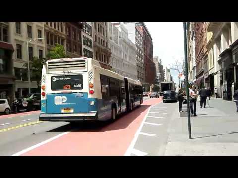 MTA New York City Bus: 2012 Novs LFS Artic M23 Select Bus Service at 23rd Street & Broadway #mta